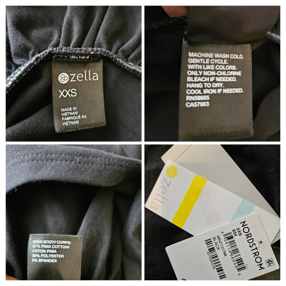 Zella Womens Long Sleeve Wrap Crop Top XXS Yoga Activewear - Picture 7 of 7